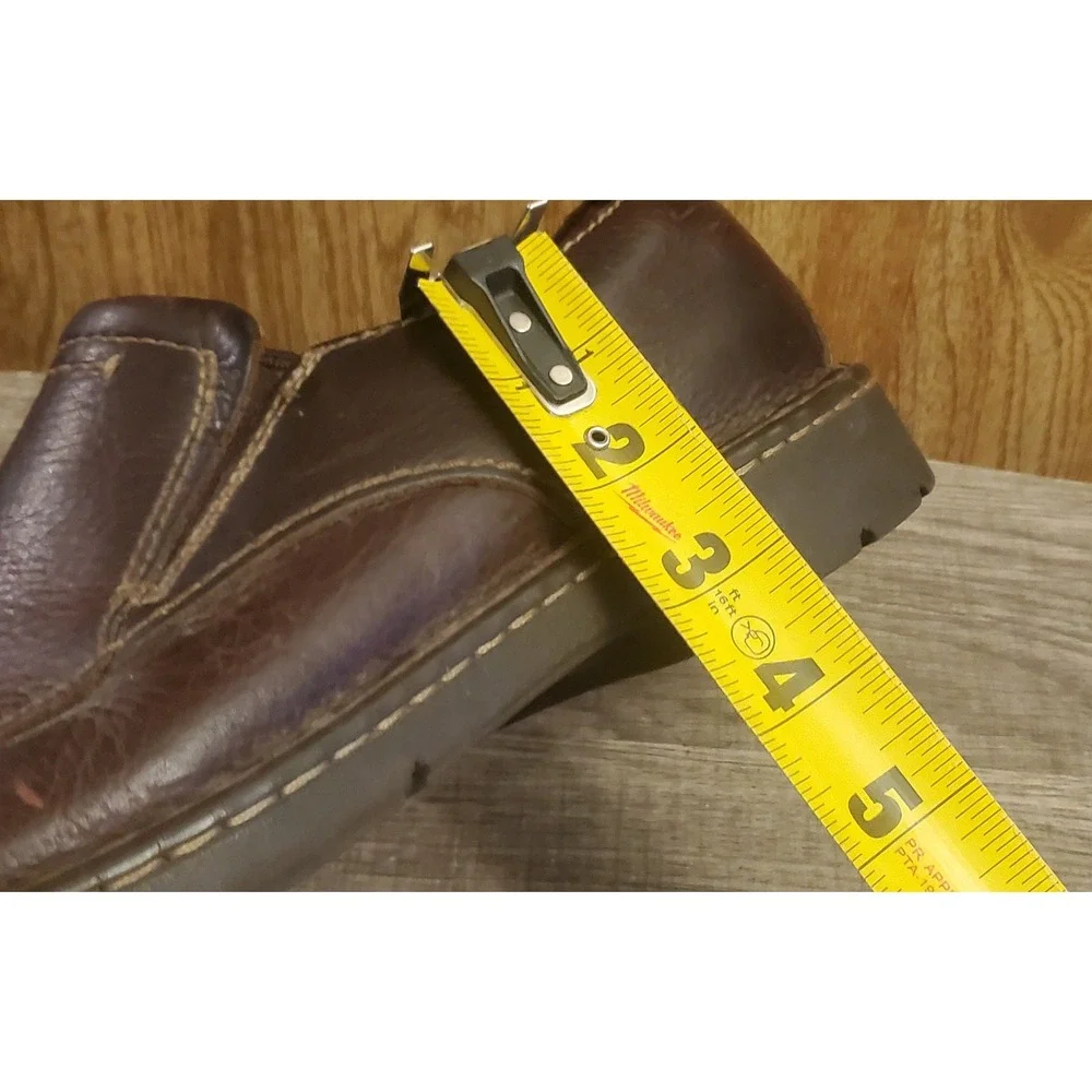 Clarks Slip‎ On Leather Loafers Mens Size 10 Brown